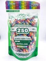 Purize XTRA Slim Rainbow 250 szt. śr. 6 mm - filtry z aktywnym węglem