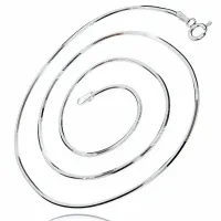 GRUBY OŚMIOKĄTNY ŁAŃCUSZEK ŻMIJKA SNAKE WĄŻ 45CM