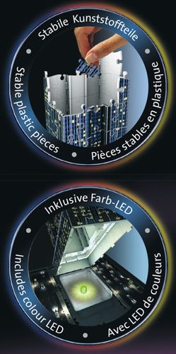 Ravensburger Puzzle 3D Empire State Building nocą na Arena.pl