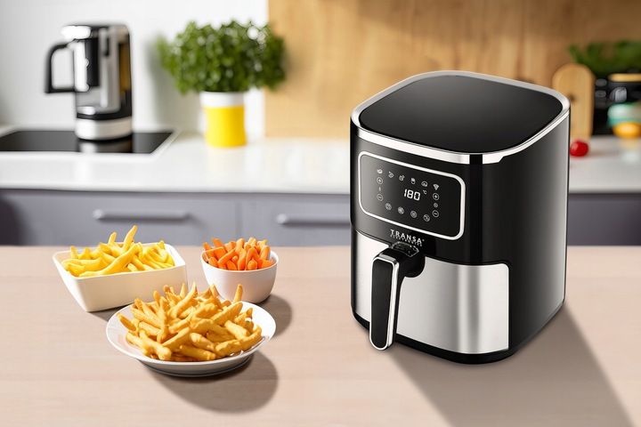 FRYTKOWNICA BEZTŁUSZCZOWA INOX TIMER 6 PROGRAMÓW XXL TRANSA 5L 1700W zdjęcie 15