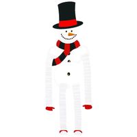 Dekoracja świąteczna wisząca Bałwan