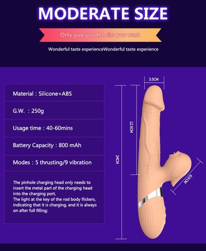 Wibrator-Basia Thtusting Vibrator 2 In 1 Tongue Vibrators Usb na Arena.pl