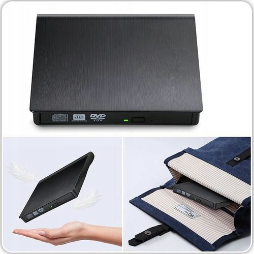 NAPĘD CD-R/DVD-ROM/RW ZEWNĘTRZNY USB 3.0 NAGRYWARKA PRZENOŚNY ODTWARZACZ na Arena.pl