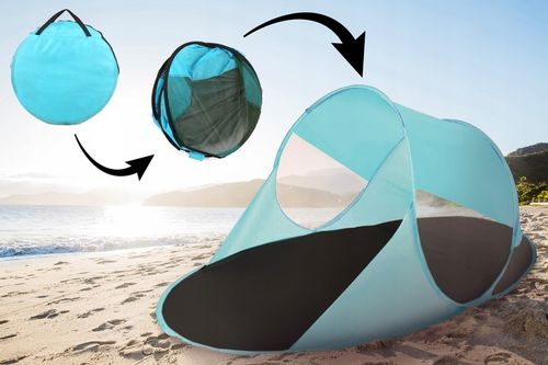 NAMIOT PLAŻOWY DUŻY SAMOROZKŁADAJĄCY SIĘ NA PLAŻĘ POP-UP OGRODOWY XL 190 CM na Arena.pl