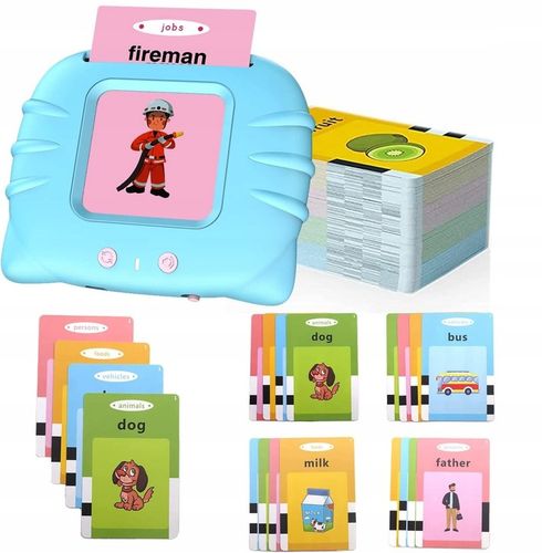ZABAWKA DO WCZESNEJ NAUKI ANGIELSKIEGO 224 KART SŁOWA OBRAZKI WYMOWA DZIECI na Arena.pl