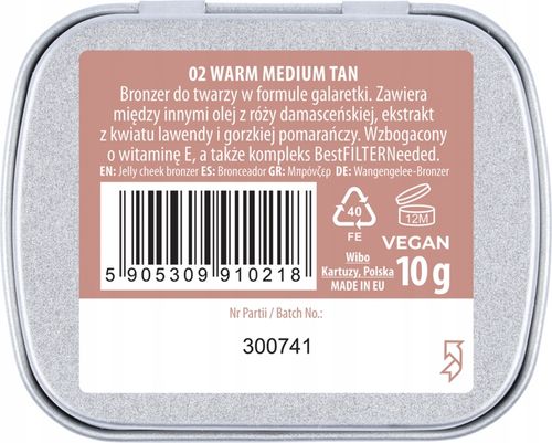 NAM SMART JELLY BRONZER DO TWARZY W FORMULE GALARETKI NR 02 WARM MEDIUM TAN na Arena.pl