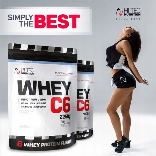 HI TEC Whey C-6- 1000 g BIAŁKO IZOLAT WPI WPH WPC na Arena.pl