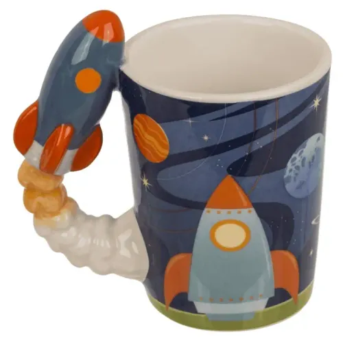 Kubek Kosmonauty z Rakietą 375 ml - Prezent dla Chłopca na Arena.pl