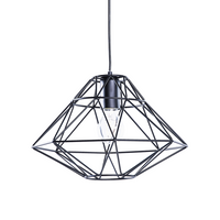 Lampa wisząca metalowa czarna GUAM