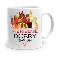 Kubek Prezent Dla Barmana Piekielnie Dobry Barman Z Nadrukiem Ze Zdjęciem
