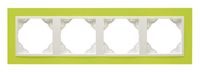 Efapel animato ramka 4-krotna zielony 90940 tdg