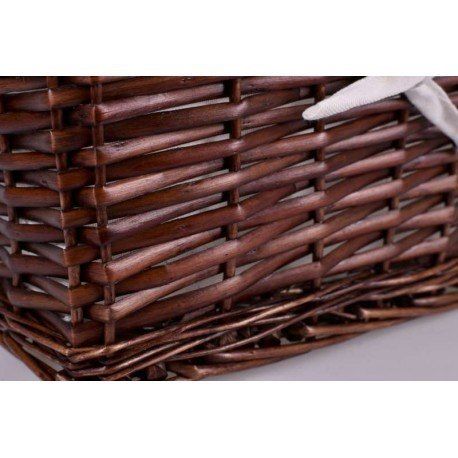 Koszyk wiklinowy 30x20x15 - brązowy zdjęcie 3