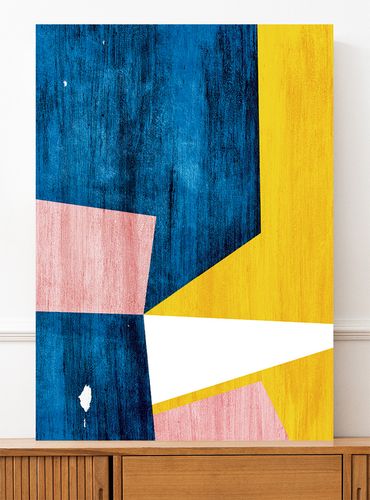 Plakat abstrakcja geometryczna 21x29,7 cm A4 na Arena.pl