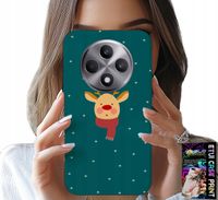 ETUI DO OPPO RENO12 F / 12FS 5G - RENIFER NA ZIELONYM TLE ŚWIĄTECZNE WZORY