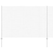 Ogrodzenie z słupkami Srebrny 1.5 x 10 m Stal