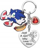 1 2437 Breloczek Sonic Serce Hot Dog Jeż Sega Sonic Hedgehog Eggman