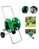 Stojak WÓZEK NA WĄŻ OGRODOWY ZWIJACZ BĘBEN 50m Podlewanie Mocny Odporny