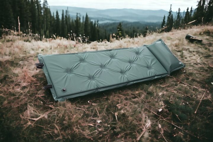 MATA SAMOPOMPUJĄCA Z PODUSZKĄ SPORTVIDA MATERAC KARIMATA TURYSTYCZNA zdjęcie 2