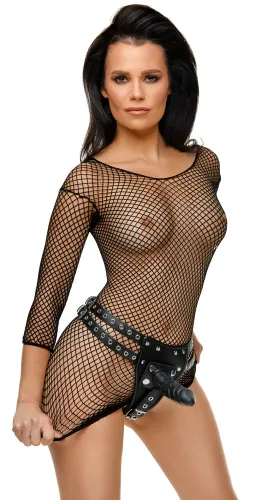 zado skorzane stringi s/m z 3 wymiennymi elementami lateksowymi czarne na Arena.pl