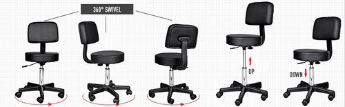 hoker z oparciem - biały na Arena.pl