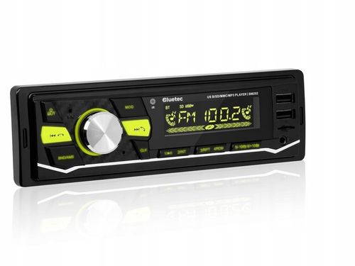 RADIO SAMOCHODOWE 1-DIN BLUETOOTH 5.0 USB SD AUX MP3 MIKROFON PILOT na Arena.pl