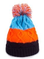 Czapka zimowa chłopięca z pomponem w pasy 46-48 YOCLUB