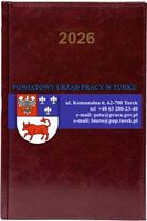 Kalendarz A5 2026 tygodniowy KSIĄŻKOWY PLANER DLA URZĘDU PRACY NADRUK UV