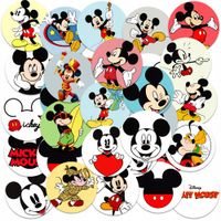 NAKLEJKI NA ZESZYT NALEPKA Z POSTACIAMI KÓŁKO MYSZKA MIKI MICKEY WZORY 23EL