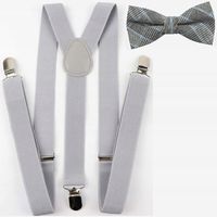 SZELKI i MUCHA męska szara w niebieską kratkę