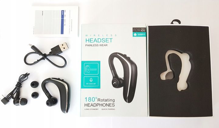 ZESTAW SŁUCHAWKOWY SŁUCHAWKA Bluetooth IPX4 2 TEL zdjęcie 4