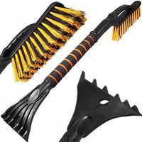 DŁUGA SZCZOTKO SKROBACZKA DO SZYB DRAPAK DO LODU ZE ZMIOTKĄ 65 CM ZIMA