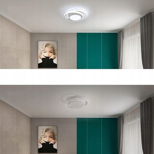 LAMPA SUFITOWA PLAFON LED OKRĄGŁY BIAŁY NOWOCZESNY DO SALONU 32W 6500K na Arena.pl