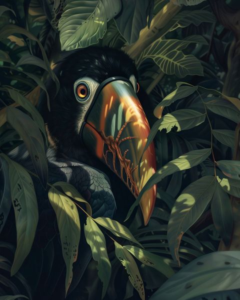 Plakat 40x50cm Skryty Tukan zdjęcie 1