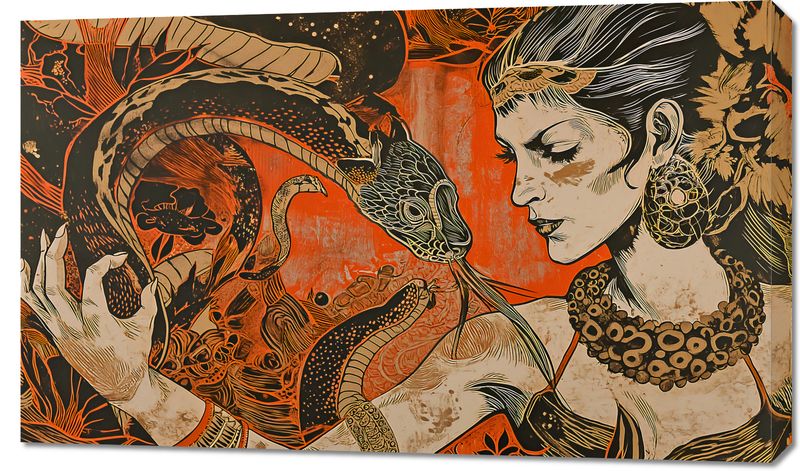 Obraz 100x60cm Rozmowa z Wężem zdjęcie 1