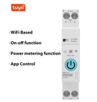 BEZPIECZNIK PRZEKAŹNIK LICZNIK WiFi 16A - 63A POMIAR PRĄDU TUYA SMART SZYNA