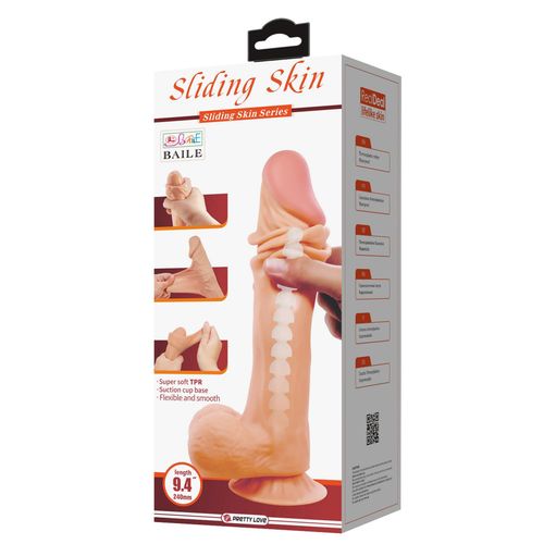 Baile - Sliding Skin 9,4'' Flesh Bendable Suction Base Tpr na Arena.pl