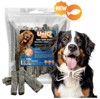 UNIQ PETS paluszki z rybiej skóry paluchy 500g VEGGIE & SEA