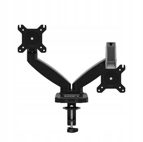 UCHWYT na 2 MONITORY TV LED LCD Biurkowy OBROTOWY 360° uniwersalny 15"- 27" zdjęcie 5