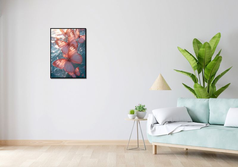 Plakat 50x70cm Świetliste Motyle zdjęcie 4