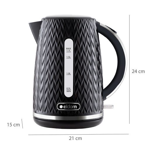 CZAJNIK ELEKTRYCZNY ELDOM 1,7L 2000W Z OBROTOWĄ PODSTAWĄ LED na Arena.pl