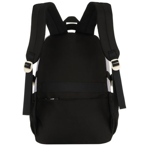 szaro-czarny plecak szkolny z poliestru z dodatkową saszetką - peterson na Arena.pl