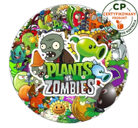 Opłatek na tort Plants of Zombie