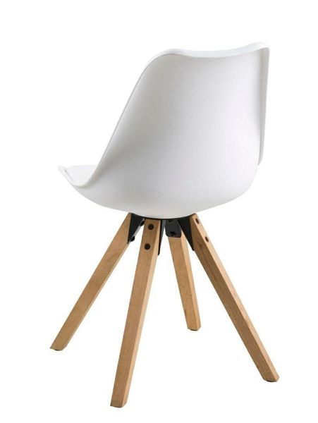 Krzesło Dima white/ dąb z tworzywa zdjęcie 4