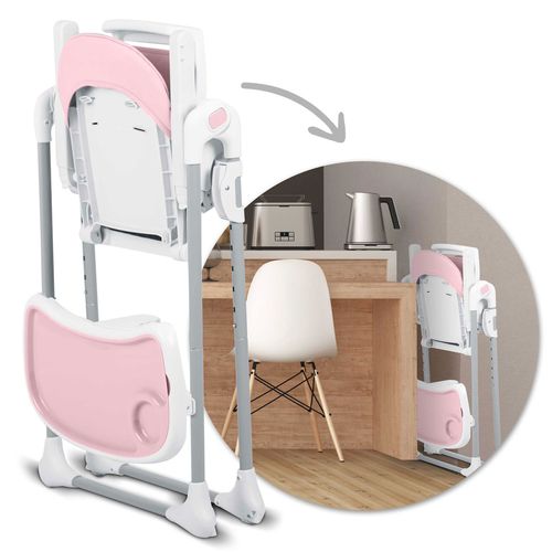 Krzesełko do karmienia Ricokids Tulo różowe na Arena.pl