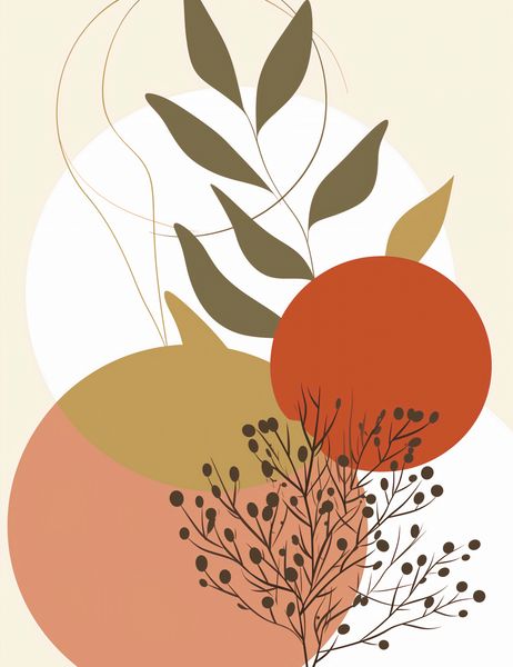 Plakat 50x65cm Impresja Jesieni zdjęcie 1