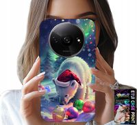 ETUI DO XIAOMI REDMI A3 - ŚWIĄTECZNY NIEDŹWIEDŹ BOMBKI CASE +FOLIA