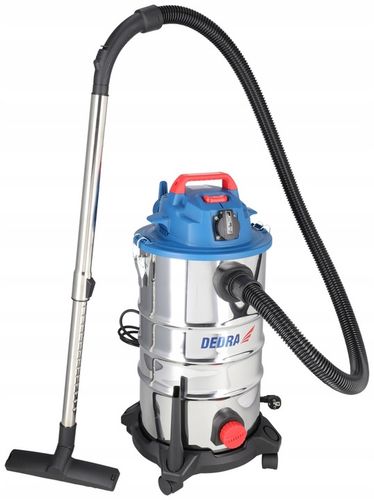 Odkurzacz DEDRA Bezworkowy Sucho Mokro 1400W 30L stal Gniazdo el. na Arena.pl