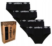 UMBRO SLIPY MAJTKI MĘSKIE 4 SZTUKI CZARNE XXL