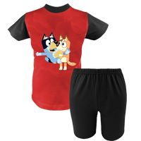 Krótka Piżama dziecięca Bluey i Przyjaciele