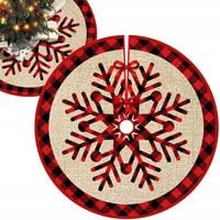 ŚWIĄTECZNA MATA DYWANIK POD CHOINKĘ 90 CM DYWAN FUTERKO BOŻONARODZENIOWY